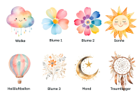 Symbole Boho Stil