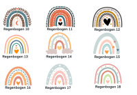 Regenbogen Boho Stil