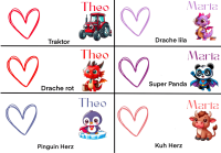 Spardose mit Herz
